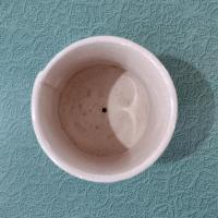 Vintage Ceramic Planter Pot, Beige Glaze Ceramic Small Pot