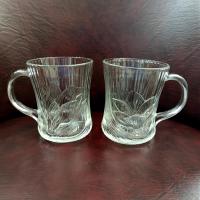 Vintage Arcoroc Canterbury Crocus Coffee Tea Mugs, Set of Two