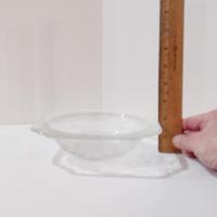 Vintage Indiana Glass Madrid Recollection Cereal Bowls, Set of Four, Pressed Glass Serving Bowls