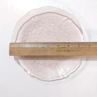 Vintage Arcoroc Rosaline Rosa Pink Salad Dessert Luncheon Plates, Set of Two