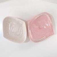 Vintage California Pottery USA Pink Onion Covered Serving Dish