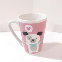 Vintage Puppy Dog and Heart Puppy Love Ceramic Mug