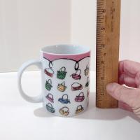 Vintage Novelty Purses Coffee Tea Ceramic Mug, Purse Lover Gift