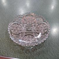 Imperial Glass Nucut Sawtooth Edge Serving Dish, Antique Relish Tray