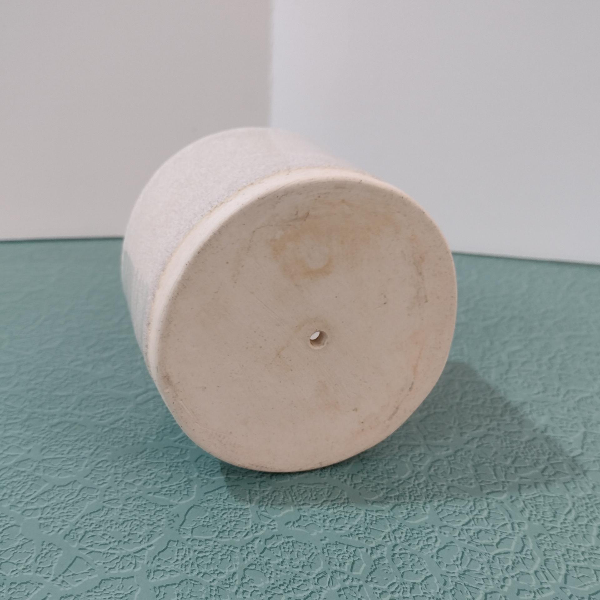 Vintage Ceramic Planter Pot, Beige Glaze Ceramic Small Pot