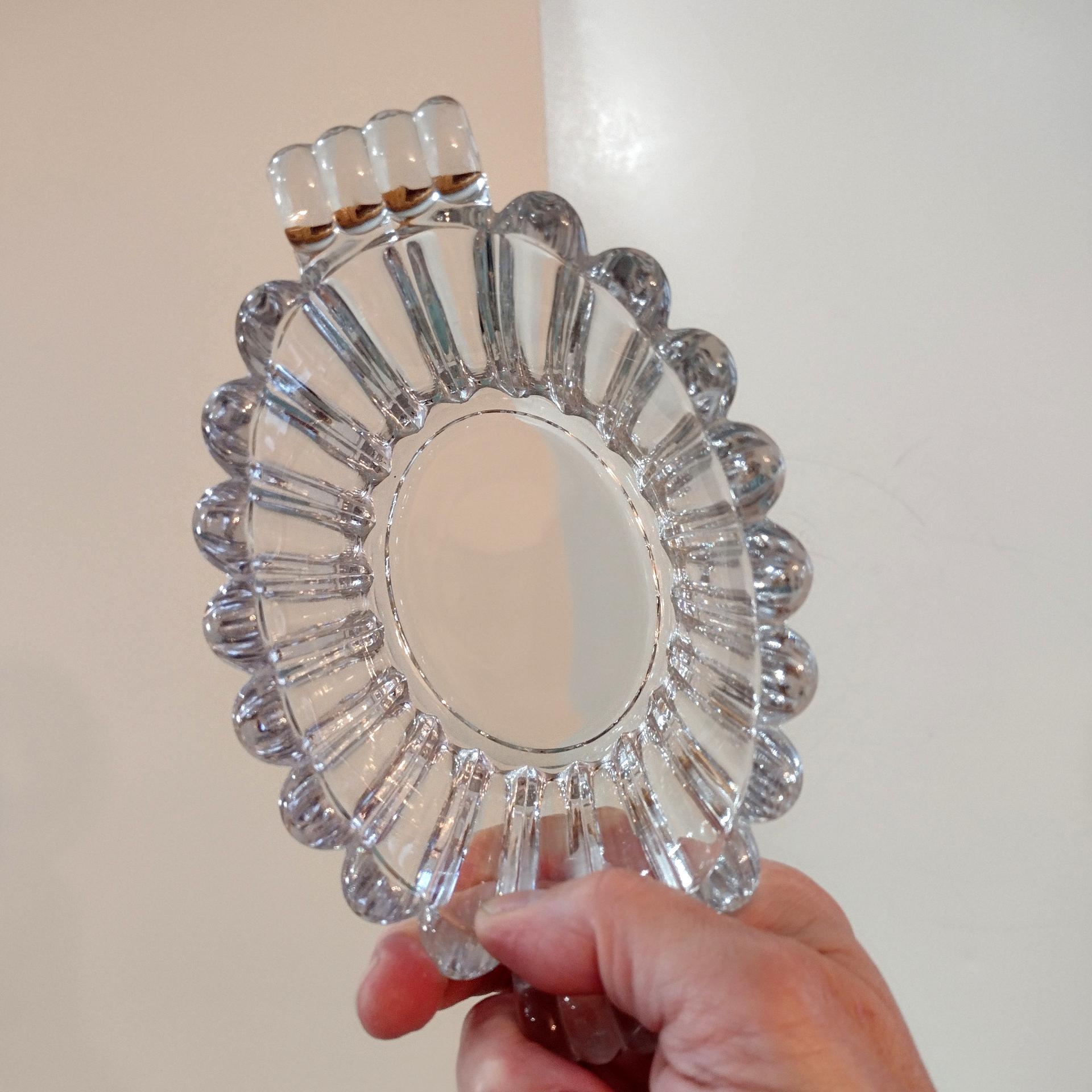 Vintage Heisey Crystolite Mayonnaise Bowl, Clear Pressed Glass Candy Nut Dish