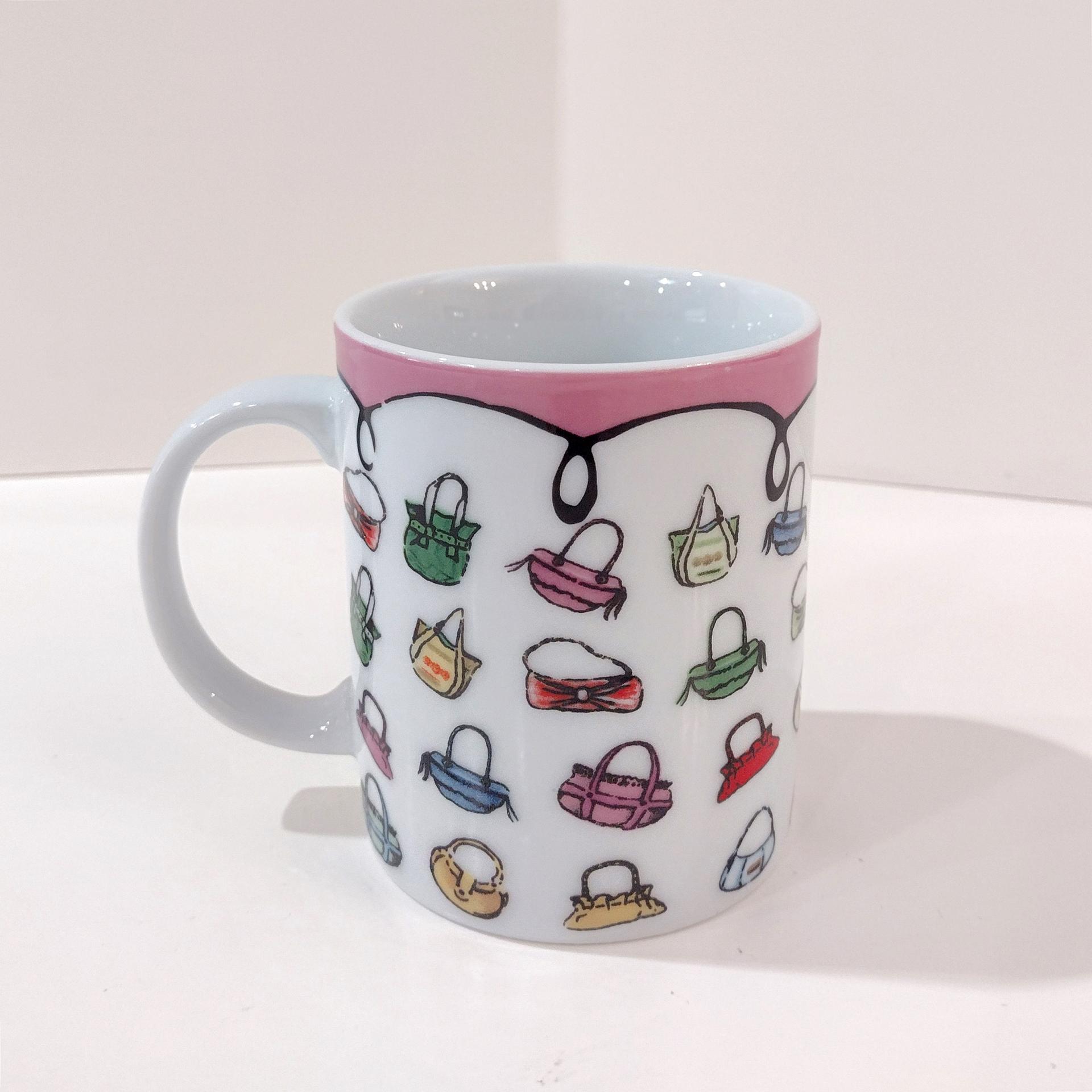Vintage Novelty Purses Coffee Tea Ceramic Mug, Purse Lover Gift