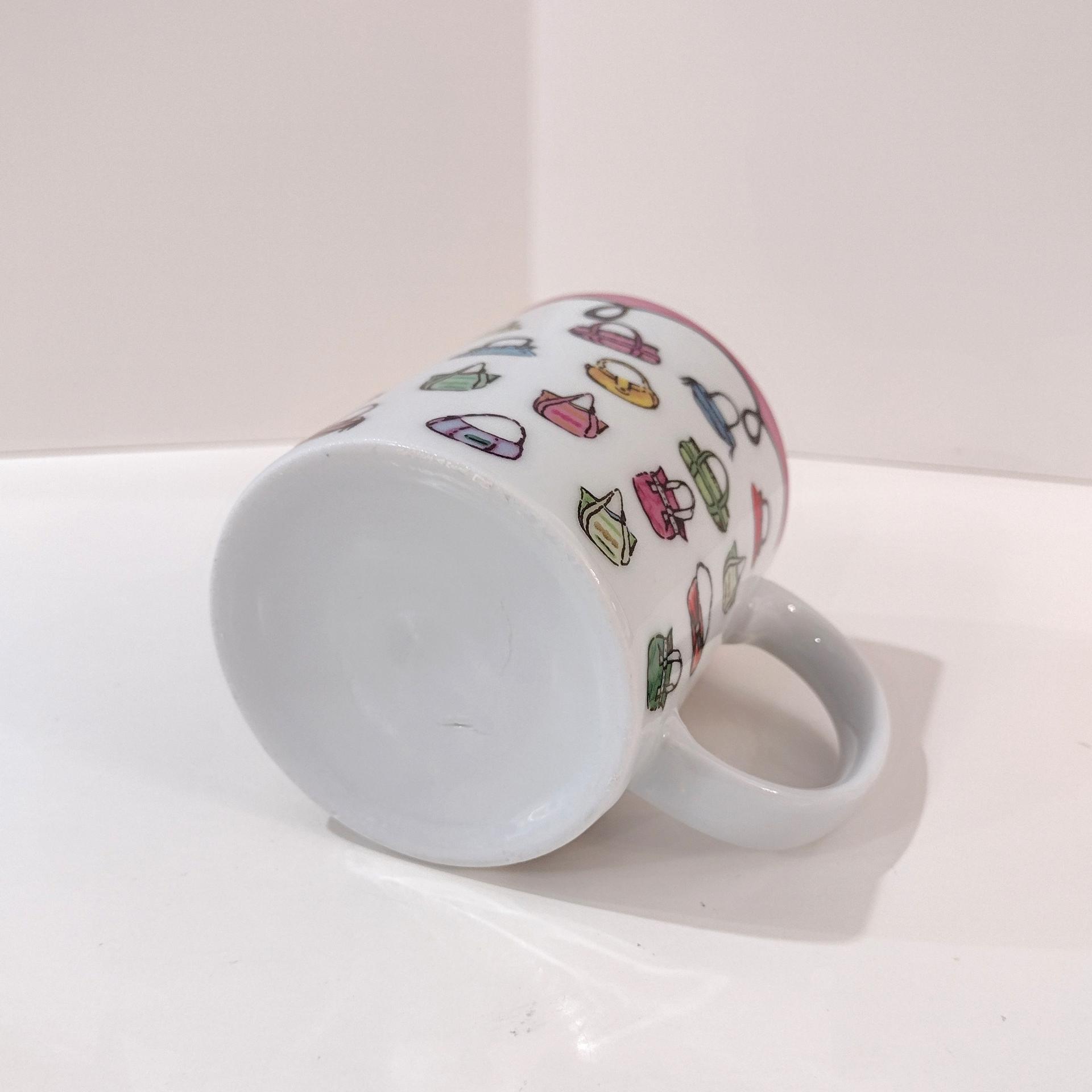 Vintage Novelty Purses Coffee Tea Ceramic Mug, Purse Lover Gift