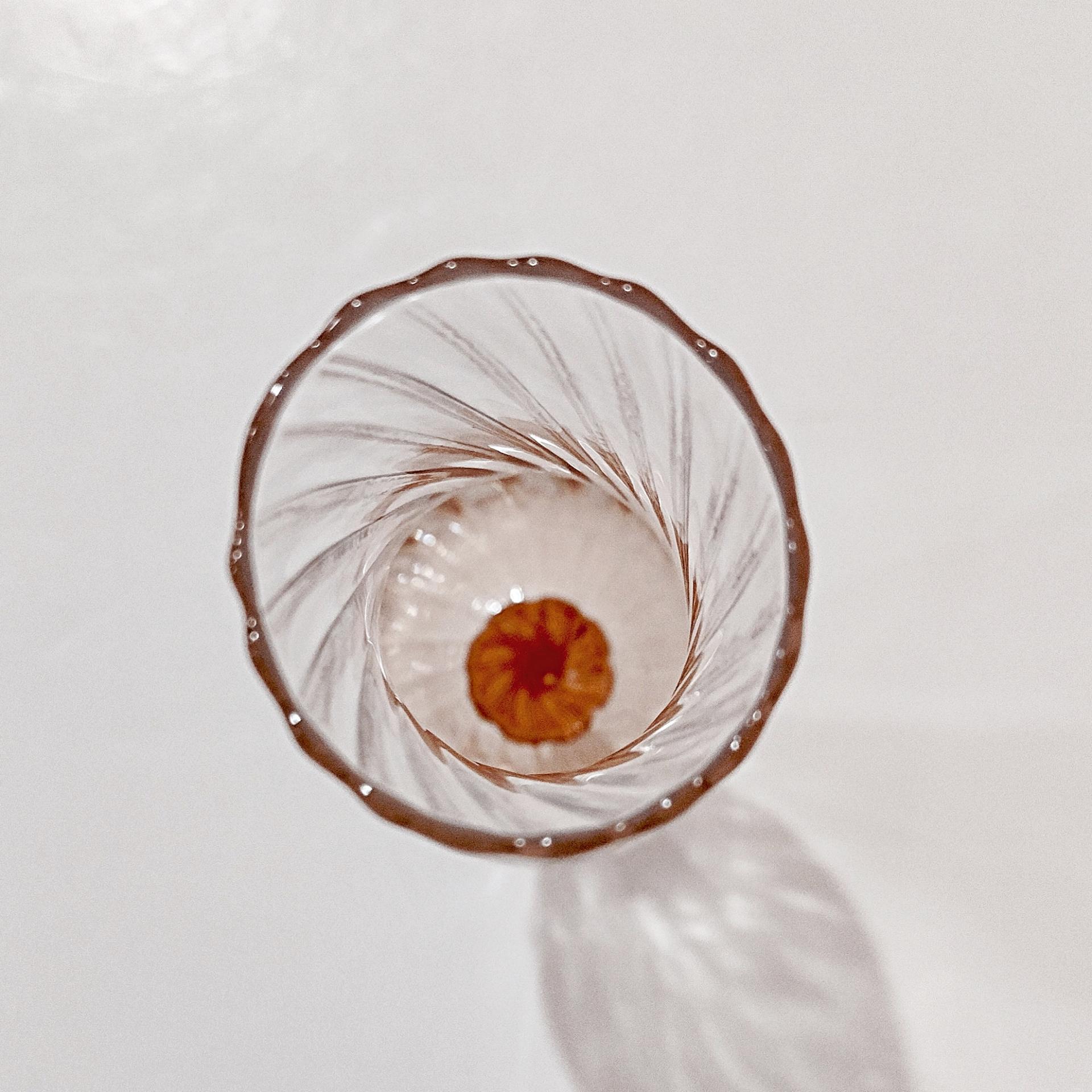 Vintage Pink and Clear Swirled Hand Blown Glass Flower Bud Vase
