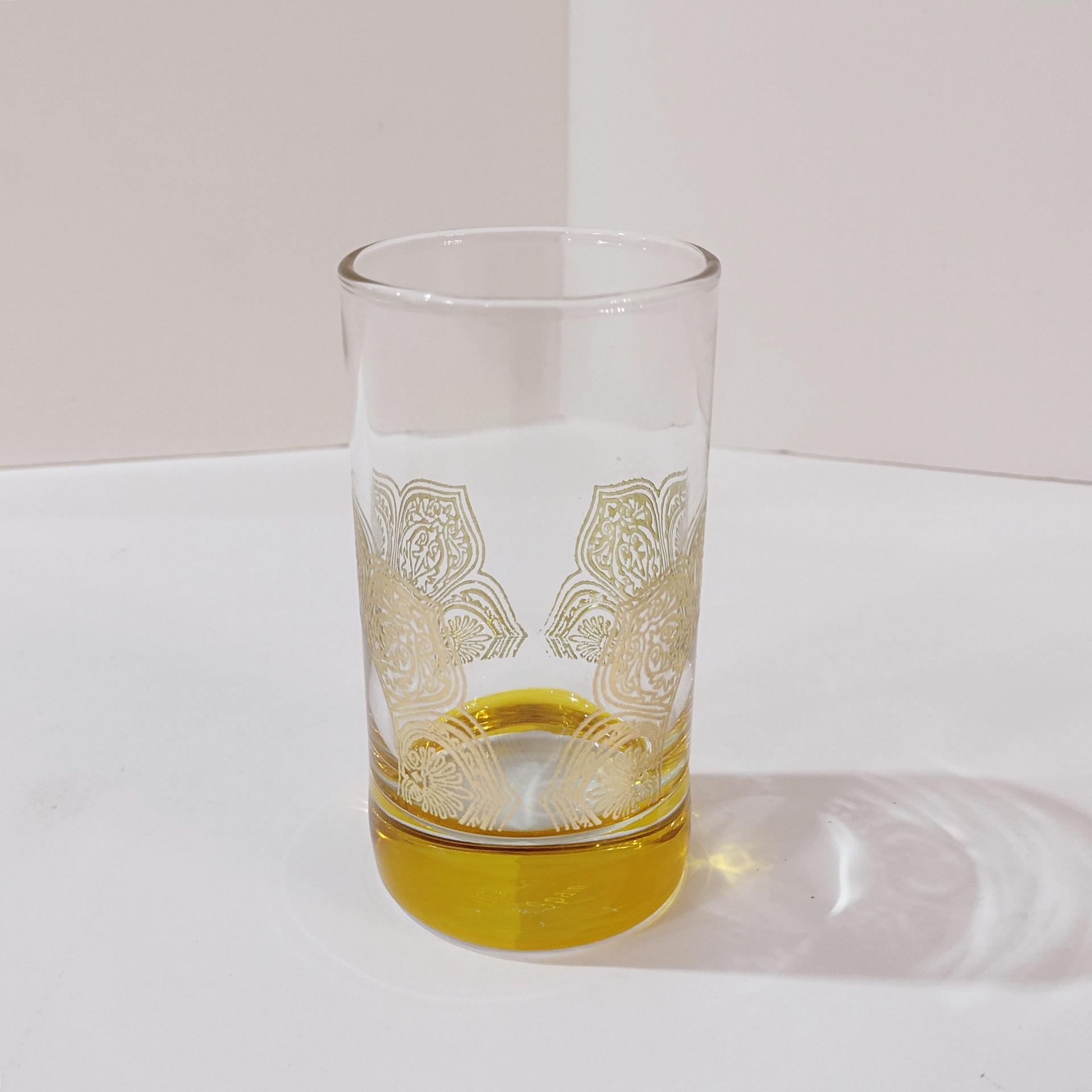 Vintage Vicrila Spain Gold Baroque Design Shot Glass