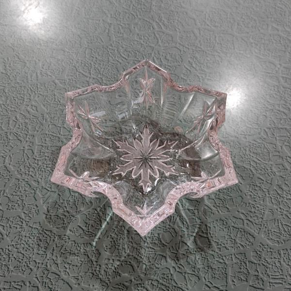 Vintage Waterford Crystal Marquis Snowflake Bowl, Candy Dish, Candle Holder, Trinket Dish
