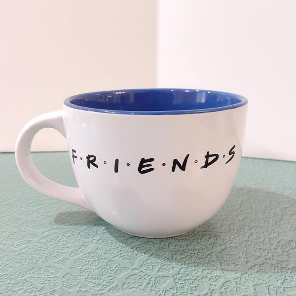 Vintage Friends TV Show Oversized Ceramic Coffee Mug, 24 Ounce XL Soup Mug