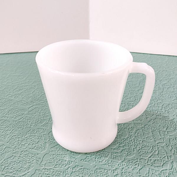 Vintage Anchor Hocking Fire King White Milk Glass Coffee Tea Mug