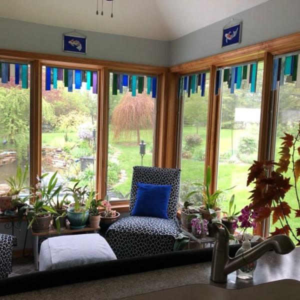 Set of Custom Stained Glass Valences