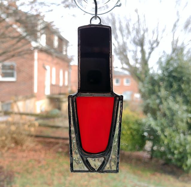 Nail Polish Bottle Suncatcher, Christmas Tree Ornament, Custom Colors