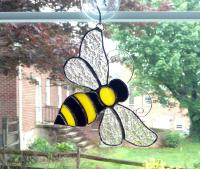 Bumble Bee Stained Glass Suncatcher