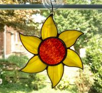 Stained Glass Sunflower Suncatcher