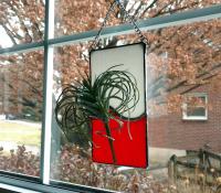 Stained Glass Air Plant Holder, Custom Colors Available