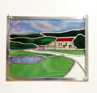 Springfield Manor Winery Lavender Fields Stained Glass Rendering