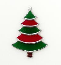 Stained Glass Christmas Tree Suncatcher / Ornament