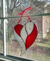 Unity Heart Stained Glass Suncatcher