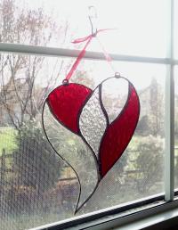 Unity Heart Stained Glass Suncatcher