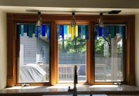 Stained Glass Window Valence, Custom Window Treatment