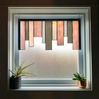 Stained Glass Window Valence, Custom Window Treatment