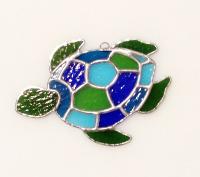 Stained Glass Turtle Suncatcher