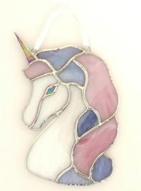 Unicorn Stained Glass Suncatcher