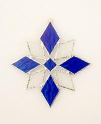 Snowflake Stained Glass Suncatcher