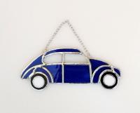 VW Bug Stained Glass Car Suncatcher, Custom Colors Available 