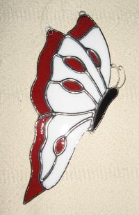 Monarch Butterfly Stained Glass Suncatcher
