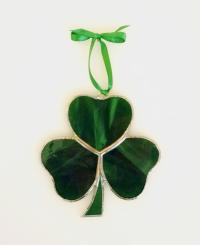 Shamrock Stained Glass Suncatcher