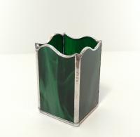 Stained Glass Pencil Holder / Candle Holder, Custom Colors Available