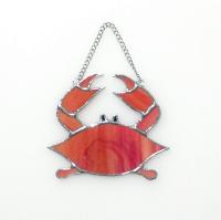 Stained Glass Crab Suncatcher