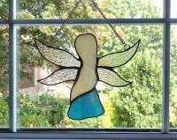 Stained Glass Fairy Suncatcher, Iridescent