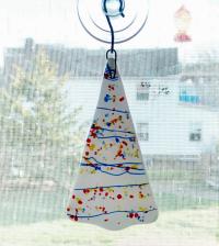 Fused Glass Christmas Tree Suncatcher / Ornament