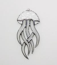 Jellyfish Stained Glass Suncatcher