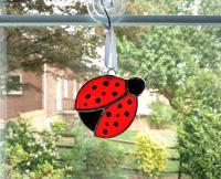 Ladybug Stained Glass Suncatcher