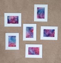 Alcohol Ink Painting Grouping, Set of 6
