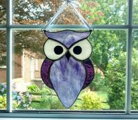 Stained Glass Owl Suncatcher