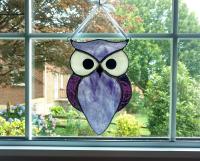 Stained Glass Owl Suncatcher