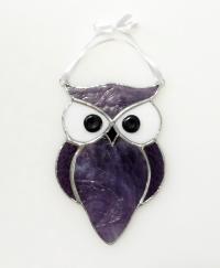 Stained Glass Owl Suncatcher