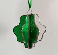 3-D Stained Glass Shamrock Suncatcher