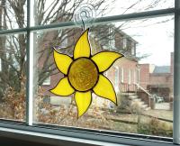 Stained Glass Sun Suncatcher