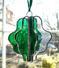 3-D Stained Glass Shamrock Suncatcher