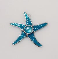 Stained Glass Starfish Suncatcher