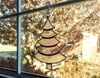 Christmas Tree Suncatcher, Clear