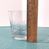 Vintage Absolut Vodka Rocks Lowball Glass,  Promotional Lowball Whiskey Old Fashioned Glass